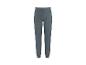 Eenvoudige donkergrijze joggingbroek met elastische tailleband en boorden.