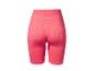 Roze dames shorts met hoge taille en geribbelde stof