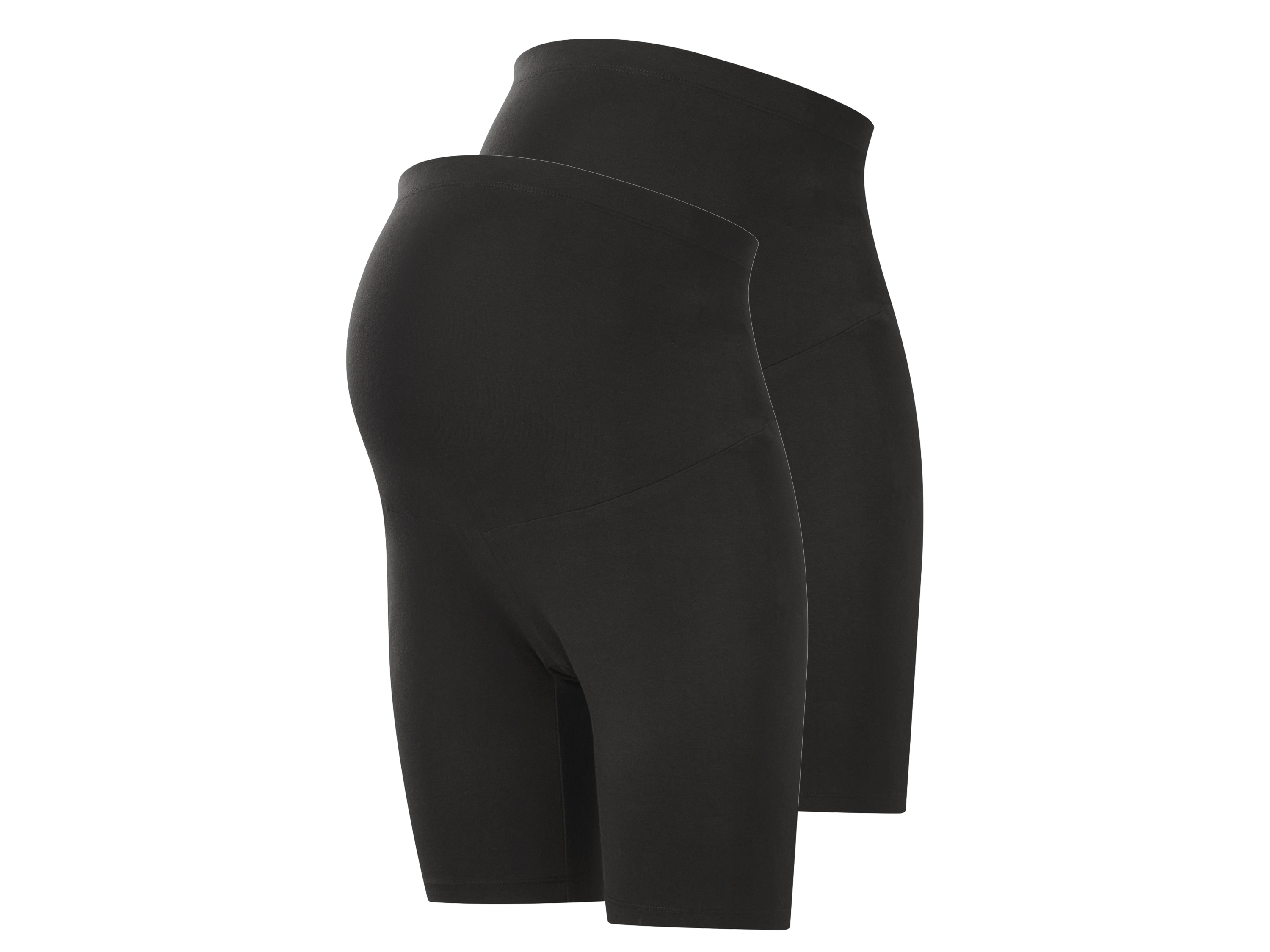esmara Set van 2 korte zwangerschapsleggings (Zwart, M (40/42))