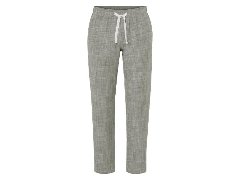 Lichte grijze broek met trekkoord, casual stijl.