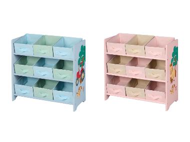 ® Kinder opbergkast, met 9 textielboxen