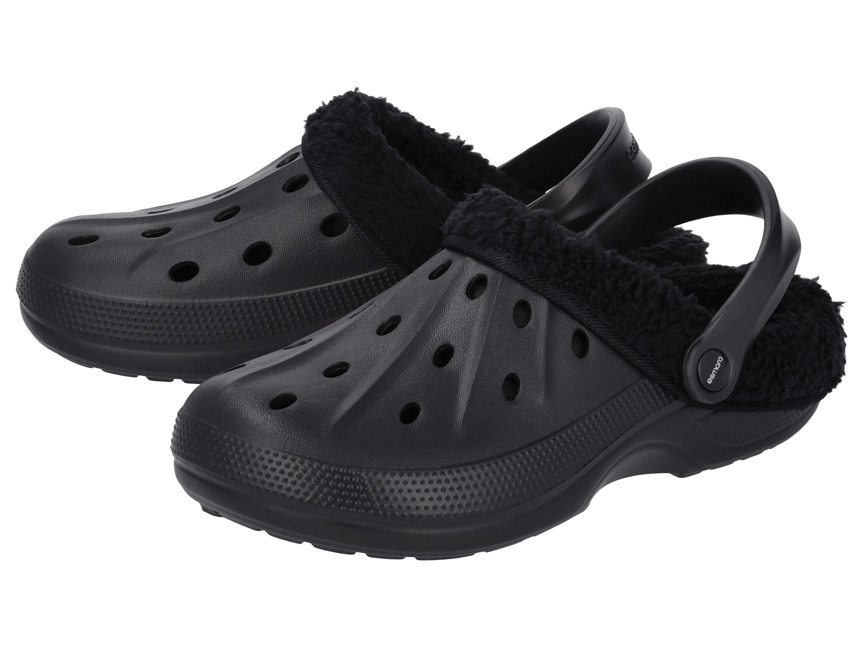 ESMARA Dames clogs, gevoerd (Zwart, 36)