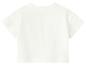 Wit dames T-shirt met korte mouwen, achterkant.