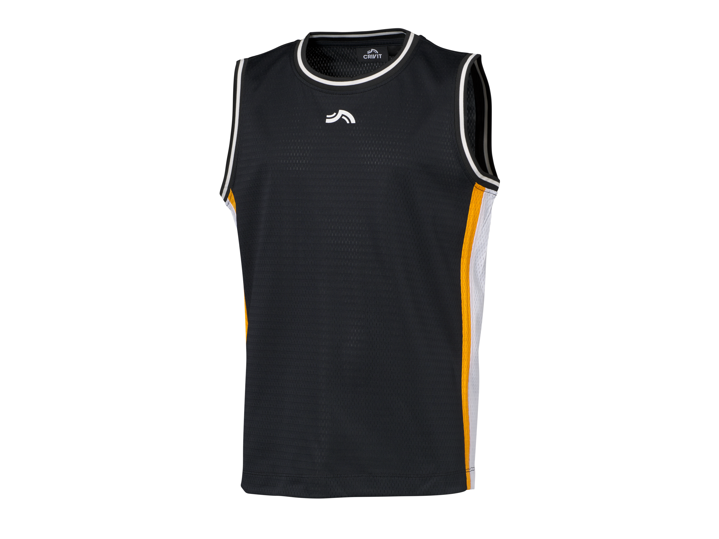 CRIVIT Kinder sporthemd (Zwart, 134/140)