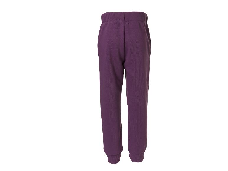 Paarse joggingbroek voor kinderen, achteraanzicht