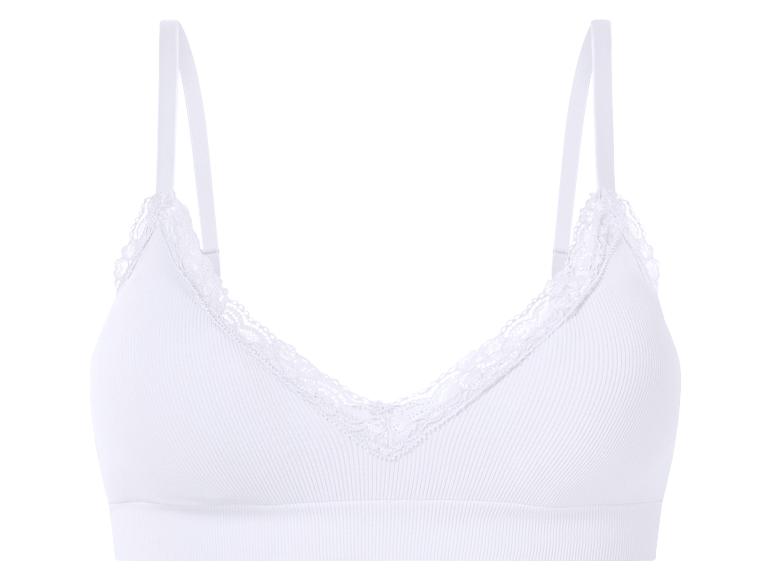 Witte bralette beha met kanten rand