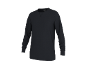 Zwart T-shirt met lange mouwen en ronde hals