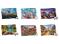 LUPILU® kinderpuzzels met verschillende motieven zoals kastelen, canyons en steden.