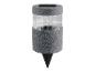 Grijze solar tuinlamp met gestructureerde afwerking en grondspies