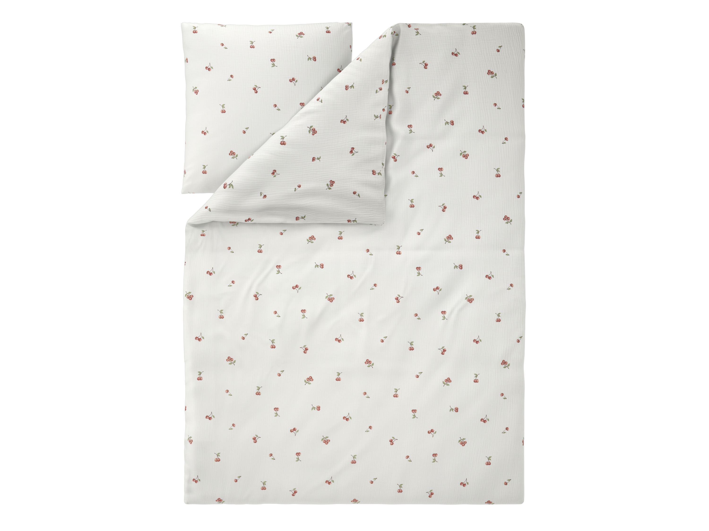 LIVARNO Mousseline dekbedovertrek 140 x 200 cm (Kersen)