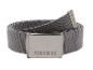 Grijze Parkside riem met metalen gesp.