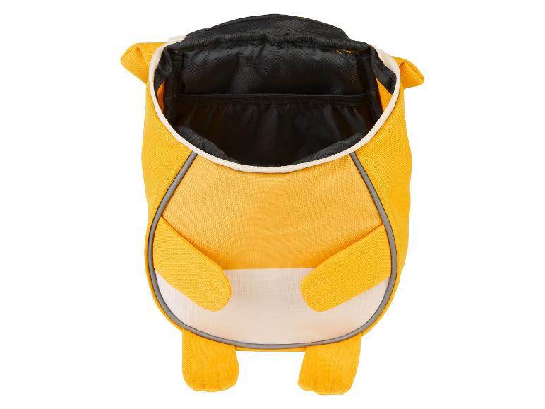 Geel dierenvormig kinderrugzakje.