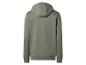 Heren hoodie in olijfgroen, achteraanzicht