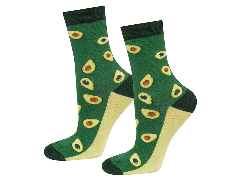 Soxo Dames-heren sokken (41-46, Avocadopatroon)