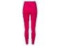 Fuchsia-kleurige leggings met een hoog kruis.