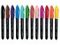 Twaalf permanent markers in diverse kleuren, met de tekst 'Permanent marker' en 'CRelando'.