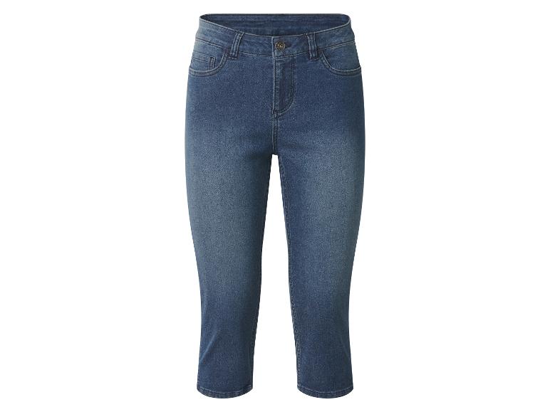 Blauwe capri jeans voor dames