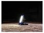 LIVARNO® 18 V werklamp BWL2400 P4A verlicht een donkere kamer.