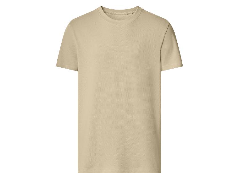Effen beige T-shirt met korte mouwen