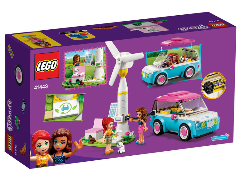 Ga naar volledige schermweergave: LEGO® Friends Speelset Olivia's elektrische auto (41443) - afbeelding 2