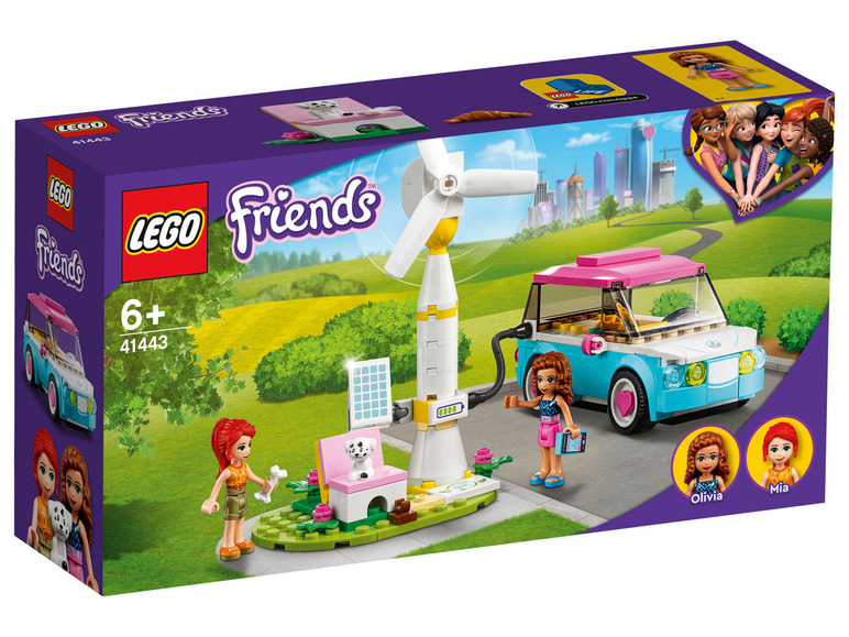 Ga naar volledige schermweergave: LEGO® Friends Speelset Olivia's elektrische auto (41443) - afbeelding 1