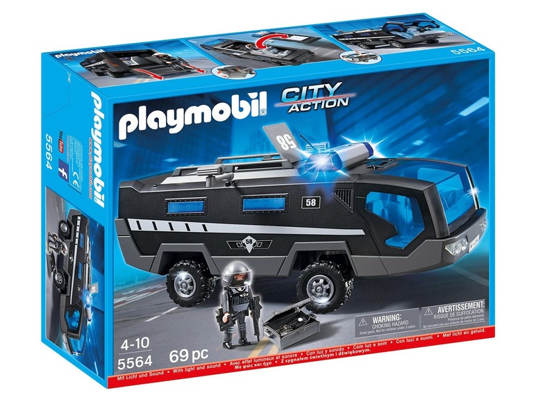 Ga naar volledige schermweergave: Playmobil 5564 Interventietruck met licht en geluid - afbeelding 1