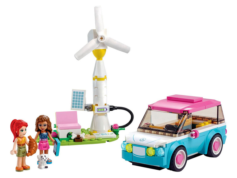 Ga naar volledige schermweergave: LEGO® Friends Olivia's elektrische auto - afbeelding 3