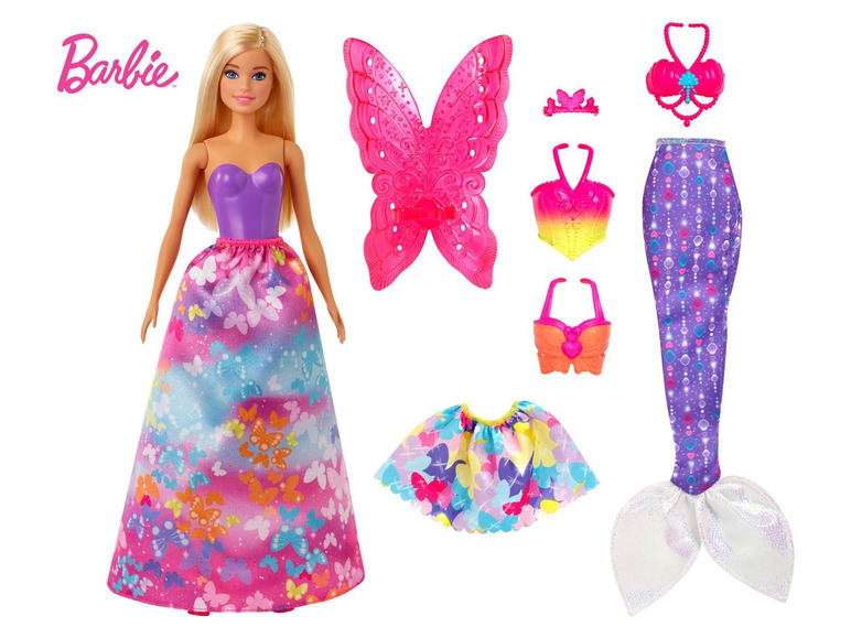Ga naar volledige schermweergave: Barbie Dreamtopia 3-in-1 speelset - afbeelding 1
