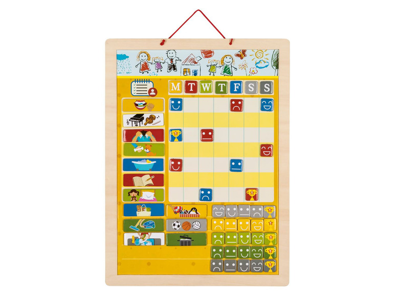 Ga naar volledige schermweergave: PLAYTIVE® Houten speelgoed weekplanner - afbeelding 2