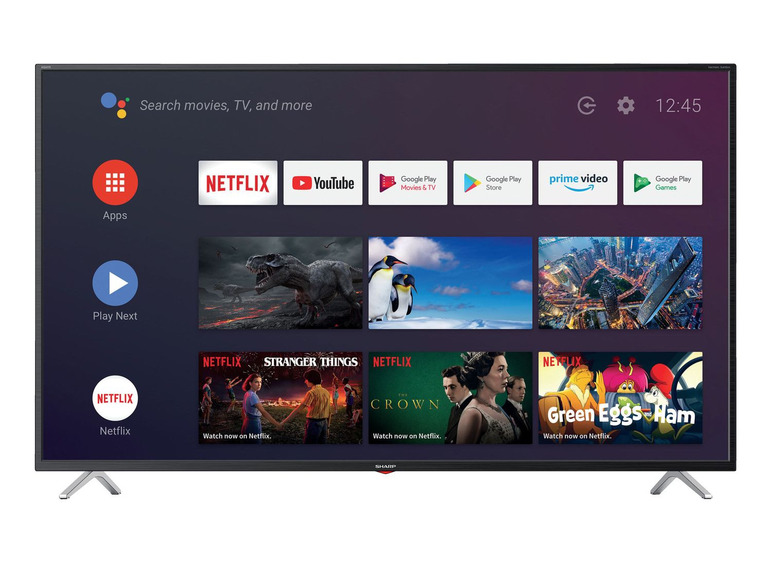Ga naar volledige schermweergave: Sharp 55" 4K Ultra HD Android smart TV - afbeelding 1