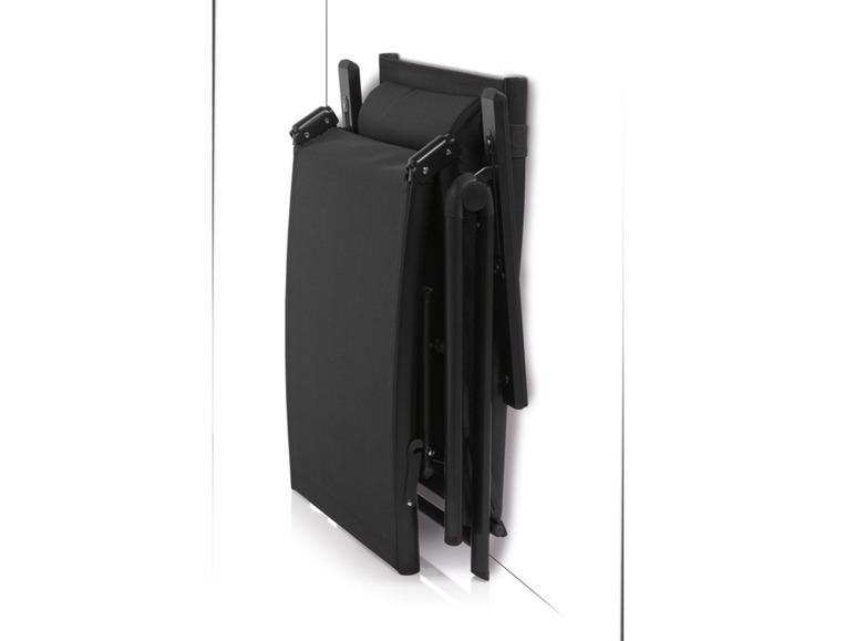 Ga naar volledige schermweergave: FLORABEST® Aluminium ligstoel zwart - afbeelding 3