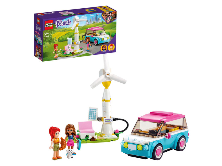 Ga naar volledige schermweergave: LEGO® Friends Speelset Olivia's elektrische auto (41443) - afbeelding 5