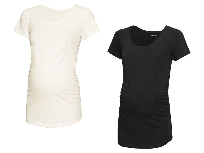 Ga naar volledige schermweergave: ESMARA® 2 dames zwangeschaps t-shirts - afbeelding 2