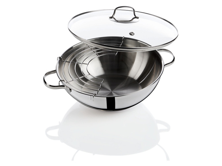 Ga naar volledige schermweergave: ERNESTO® RVS wok of wokpan Ø32 cm - afbeelding 4