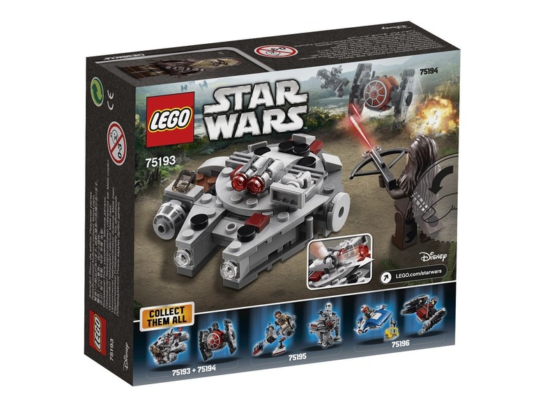 Ga naar volledige schermweergave: LEGO® Star Wars Star Wars™ Millennium Falcon Microfighter - afbeelding 2