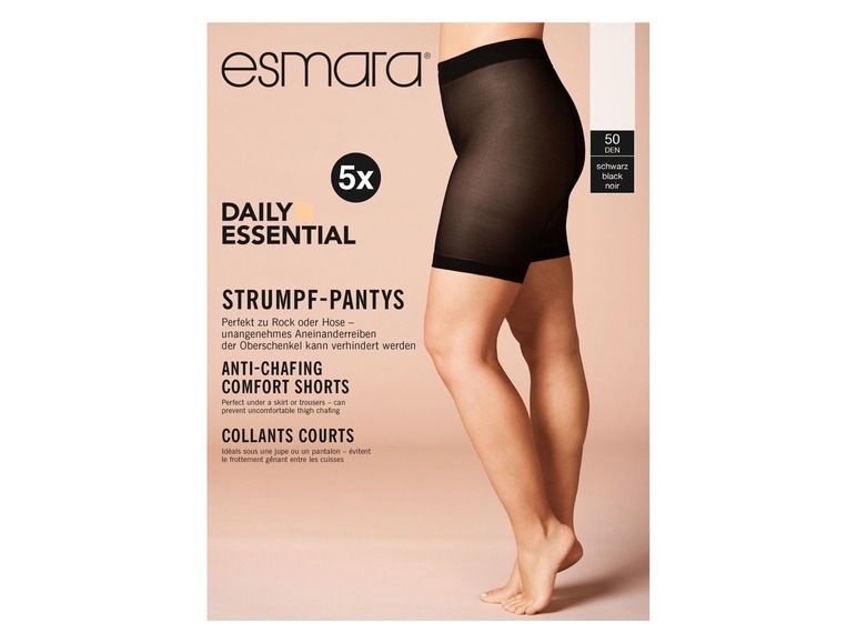 Ga naar volledige schermweergave: ESMARA® Set van 5 panty shorts, katoen, polyamide - afbeelding 4