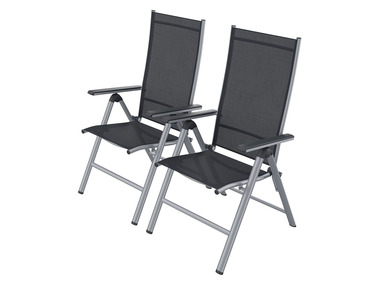 FLORABEST® 2 aluminium standenstoelen grijs