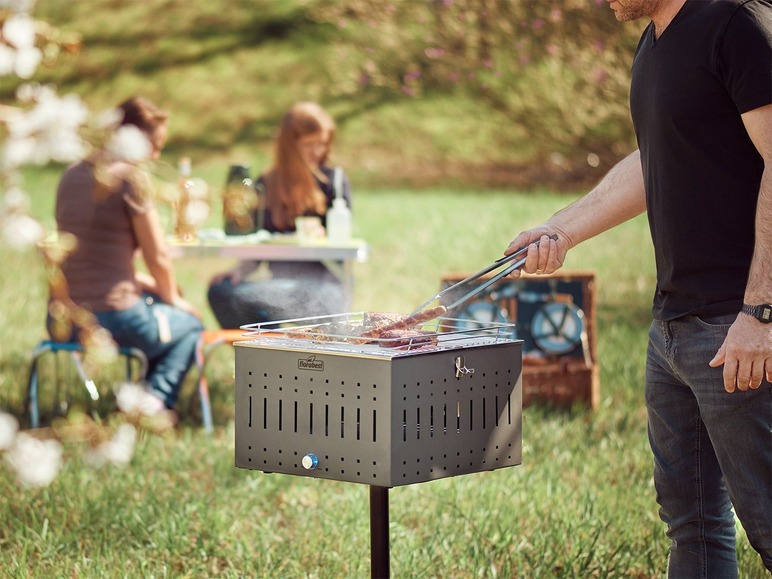 Ga naar volledige schermweergave: FLORABEST® Staande houtskoolbarbecue met ventilatie - afbeelding 5