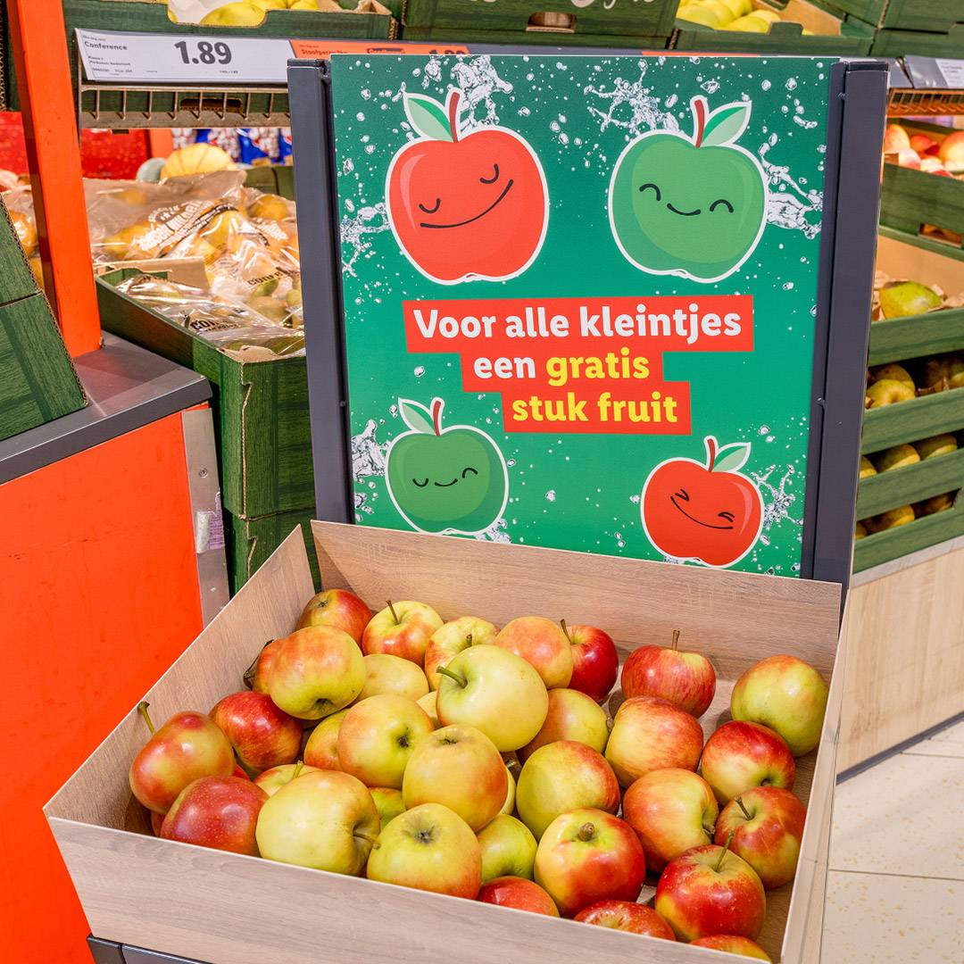 Gratis appels voor kinderen.