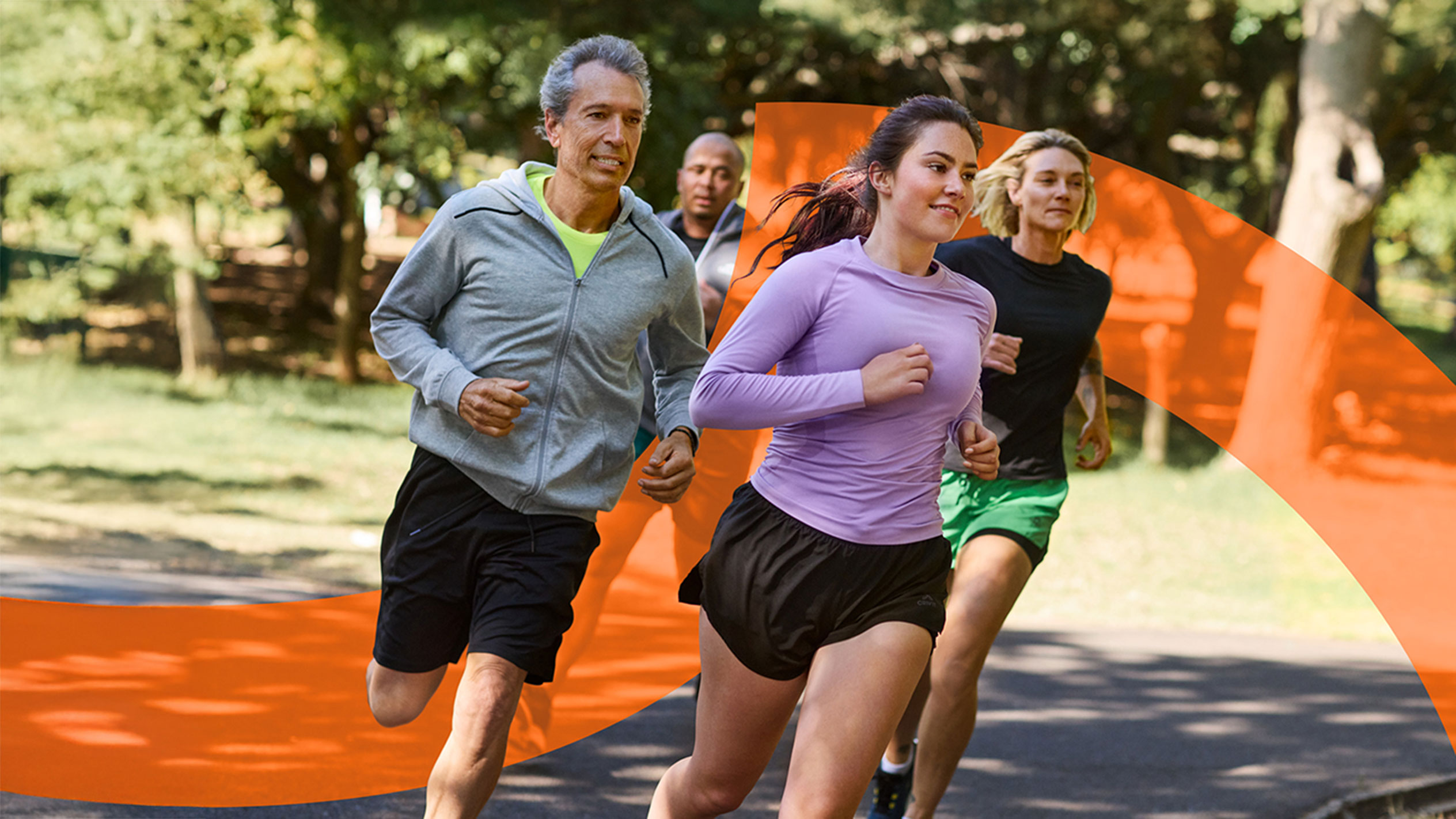 Mensen die buiten joggen.