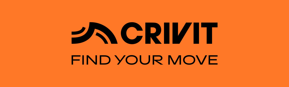 Crivit logo: Vind je beweging.