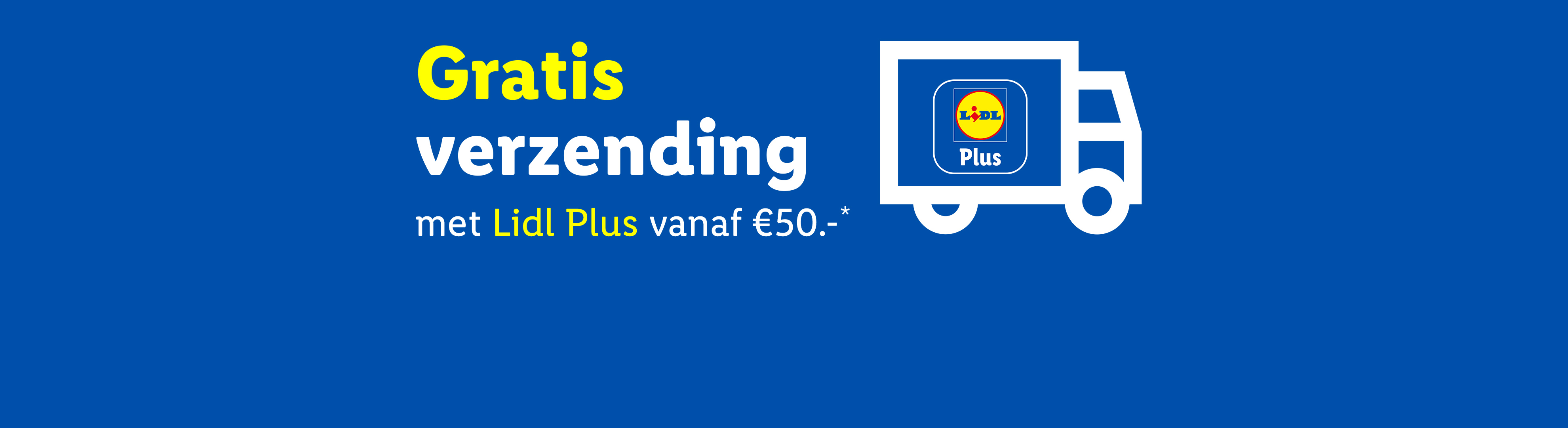 Gratis verzending met Lidl Plus vanaf €50