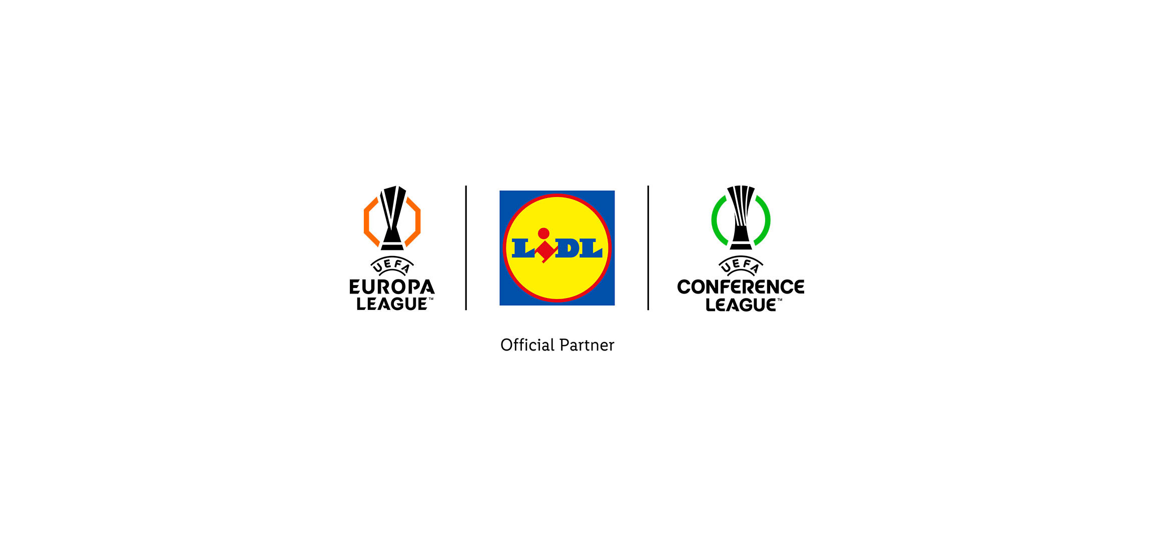 Lidl, officiële partner van de UEFA Europa League en Conference League.