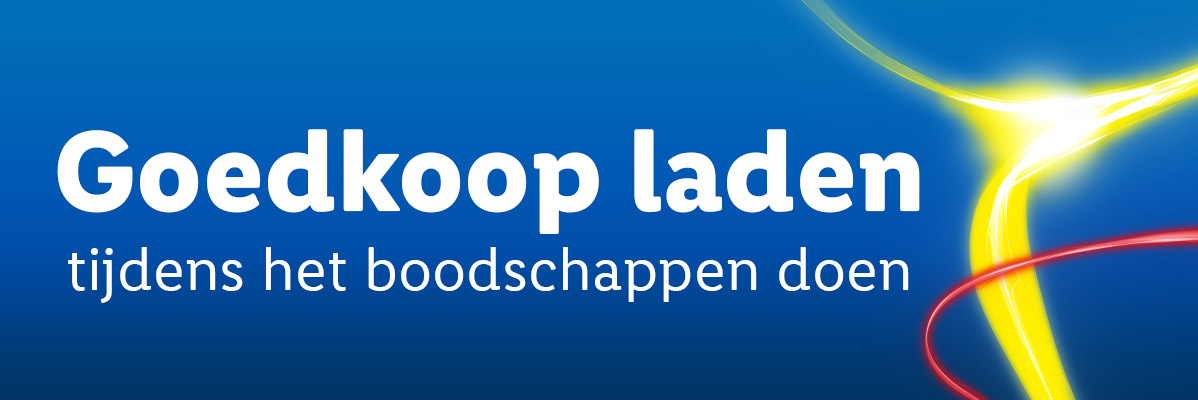 Goedkoop laden tijdens het winkelen.