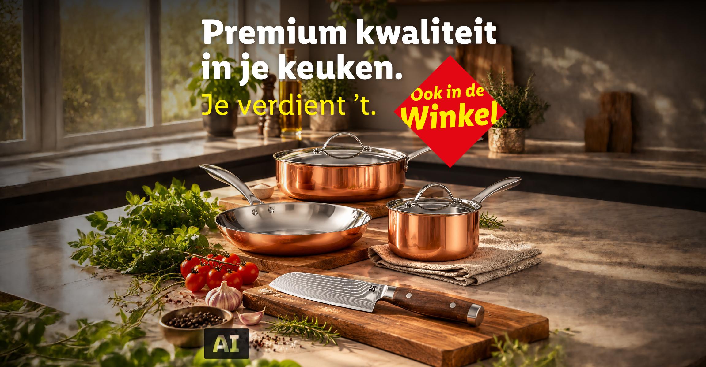 Premium koperen pannen van silvercrest